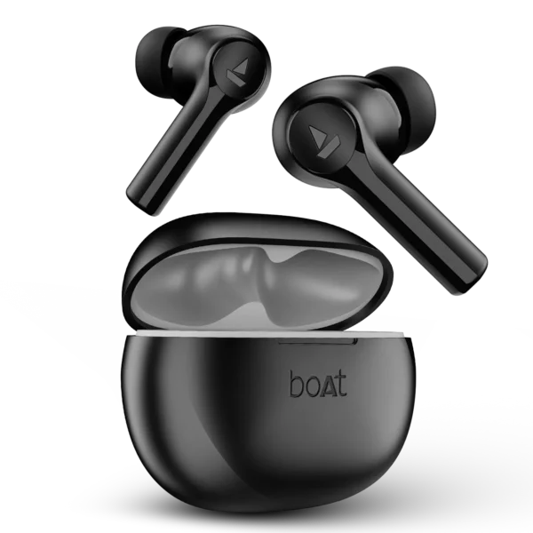 boAt Airdopes Supreme w/ 4 Mics AI ENx Tech, 50 HRS Playback,Multi Point Connectivity Bluetooth (Classic Black, True Wireless)