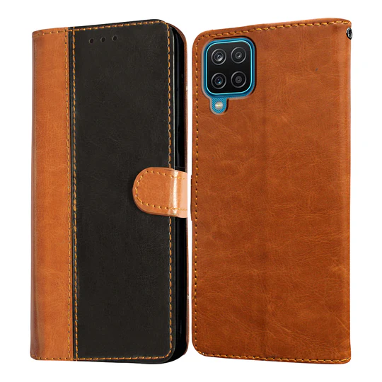 Premium Wallet Flip Cover for Samsung Galaxy M12 / F12