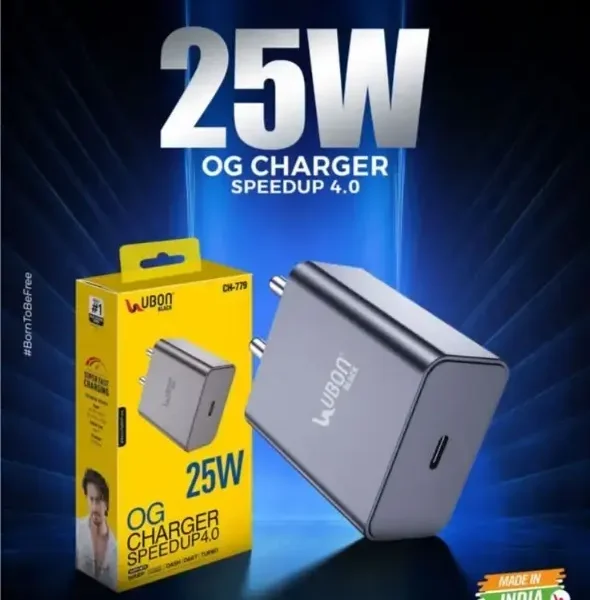 Ubon Black 25W OG Charger – SpeedUp 4.0
